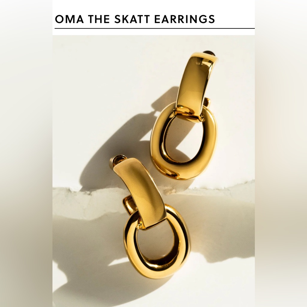 Oma The Label Gold Geometric Earrings — image 2 of 5